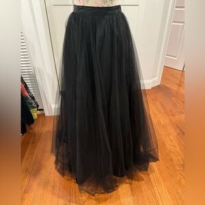 Black Tulle Maxi Skirt